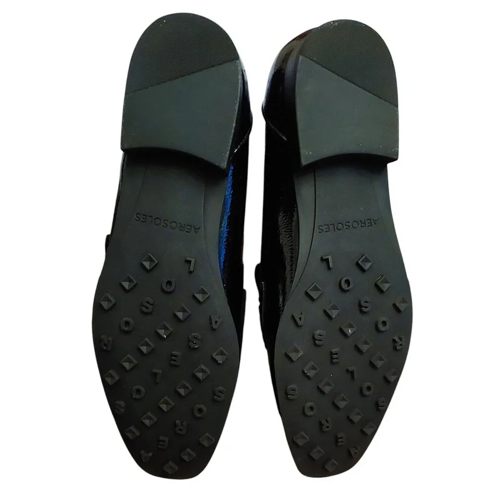 Aerosoles Patent Leather Loafers Slip On Shoes Praia women 7 new - Picture 4 of 7